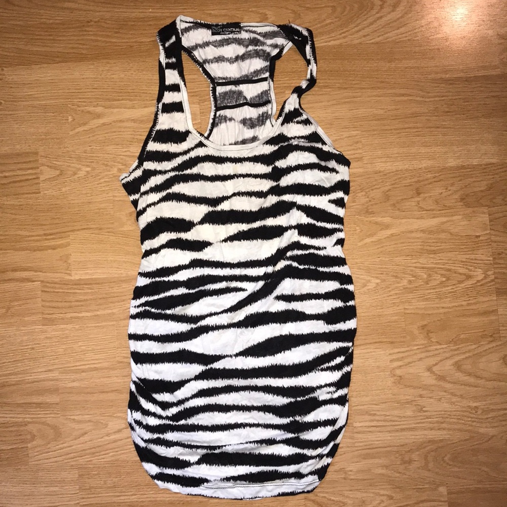 Sexy zebra print tank top